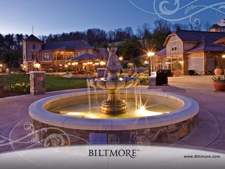 Biltmore Estate - biltmore, fountain, hotel, modern