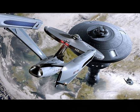 Enterprise 1701-A - space, star, enterprise, ship, trek