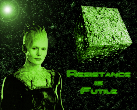 Resistance Is Futile - scifi, star trek, borg, queen