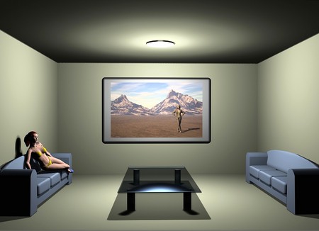 3-D Scene - scene, 3-d, cool, wallpaper