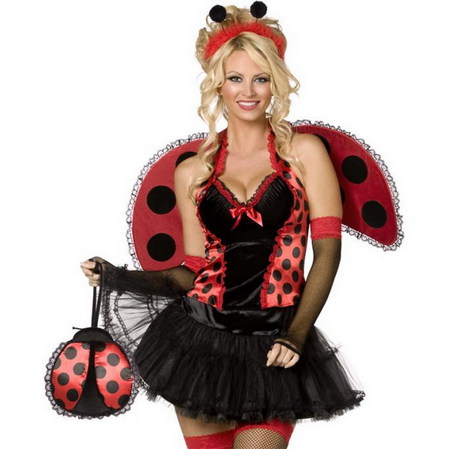 ladybug - beauty, costume, ladybug, blond