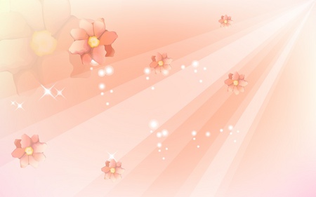 Pretty pink flowers - pretty, abstract, beautiful, beauty, lovely, flower, pink, flowers, 3d