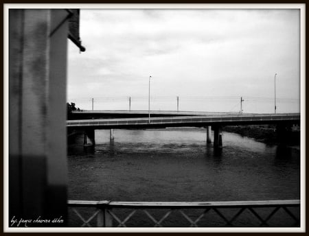 the bridge - estructure, photography, architecture, canada, black and white, bridge