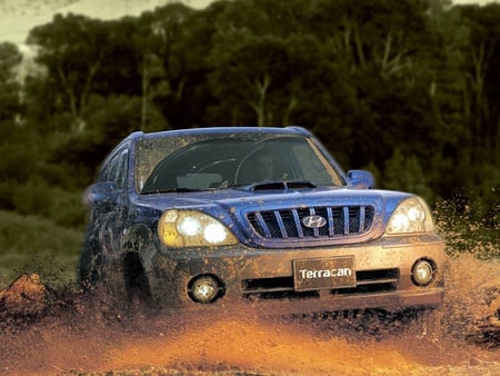 Hyundai Splash - car, off road, water, mud, splash