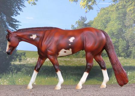 peter stone paint horse - white, pleaser horse, walking, long tail, chestnut, western