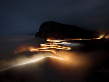 Serra da Leba Angola - nature, night, glow, light