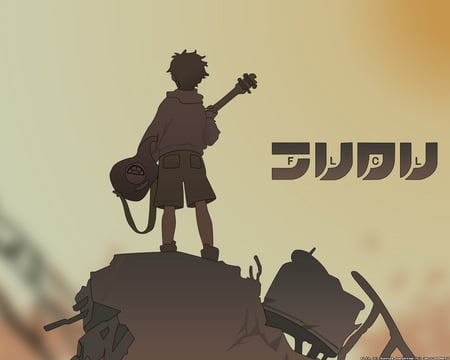 FLCL Naota - naota, guitar, anime, fooly cooly