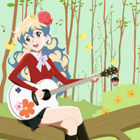 Nia Playing Guitar