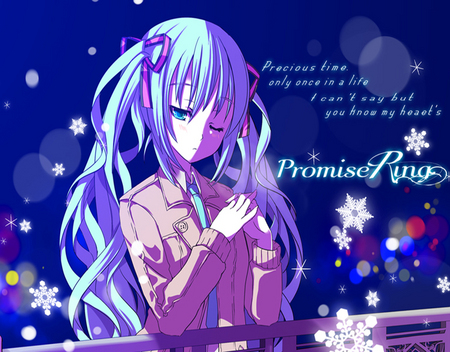 you promise me - anime, cute, girl, pretty