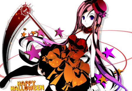 happy halloween - pretty, girl, cute, anime