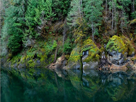 Oregon-Jade - nature, green, lake, jade, oregon