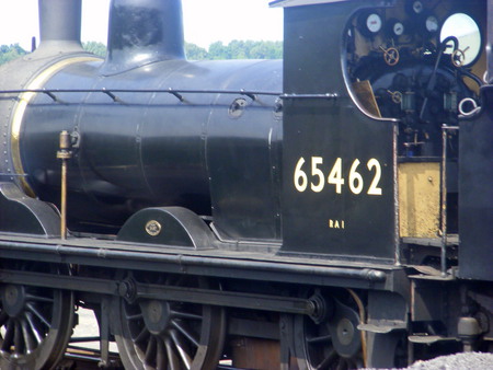 A Steam Train At Holt Railway Station. - train, wheels, photo, numbers