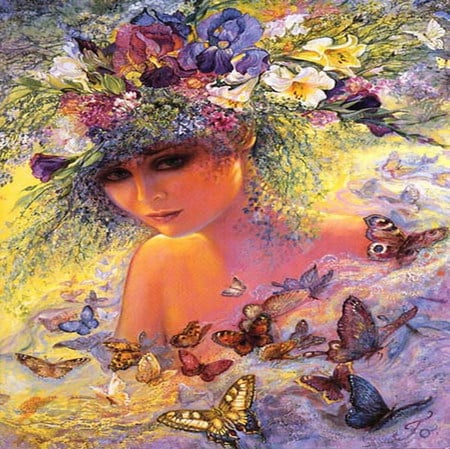 Flora - josephine wall, art, flora, fantasy