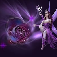 Celtic Fairy in purple