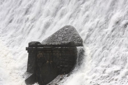 Elan Valley Dam - water, reservoir, natural, wales