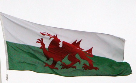 Welsh Flag - red, wales, flage, dragon