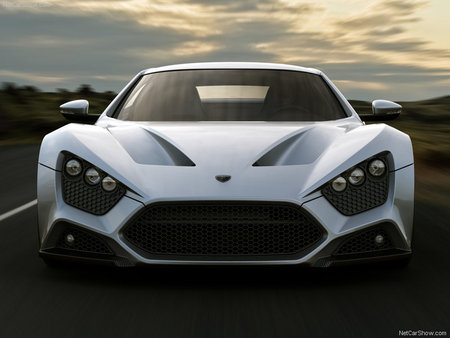 Zenvo Front - front, white, car, supercar, sportscar, zenvo