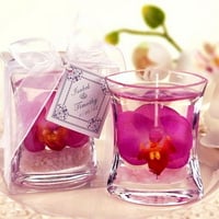 pink orchid candle