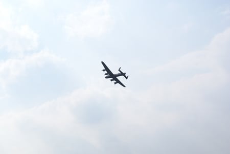 Lancaster bomber - hill, ww2, biggin, day, bomber, lancaster, beautiful, 2010, raf