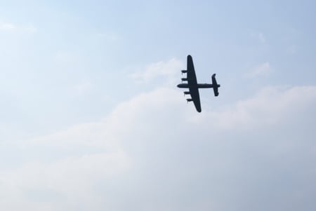 lancaster bomber - hill, ww2, biggin, day, bomber, lancaster, beautiful, 2010, raf