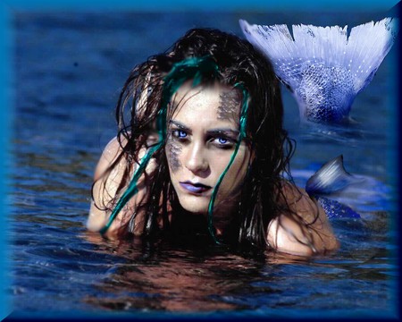 Mermaids are not as they seem - fantasy, mermaid, model, ocean, art