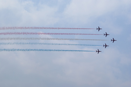 Red Arrows - hill, aerobatic, biggin, redarrows, hawk, red, display, 2010, arrows, raf