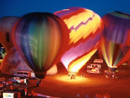 hot air balloons - aircraft, fly, hot, air, balloons, sky