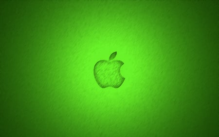 Green Apple - computer, brush, apple, green