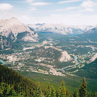 Banff, Alberta, Canada From Sulphur Mountain