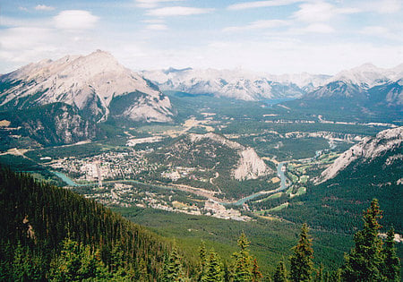 Banff, Alberta, Canada From Sulphur Mountain - alberta, canada, banff, sulphur mountain