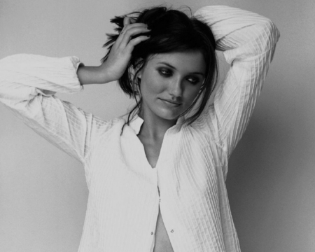 Cameron Diaz - people, cameron diaz, model, actresses, black and white, celebrity