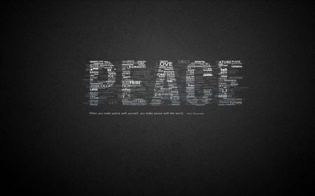 peace message - black, white, message, peace