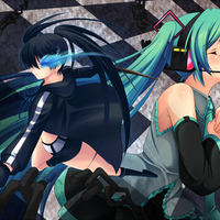 Hatsune Miku and Black Rock Shooter