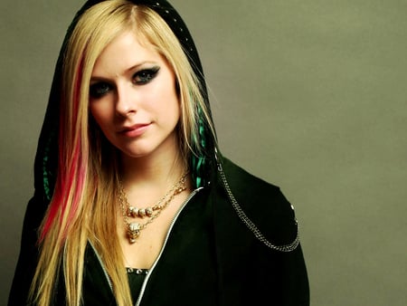 Avril Lavigne - avril lavigne, style, music, smile, singer, black, pop, jacket