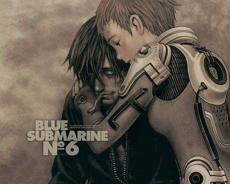 Blue Submarine No 6 - anime, wallpaper, submarine, blue