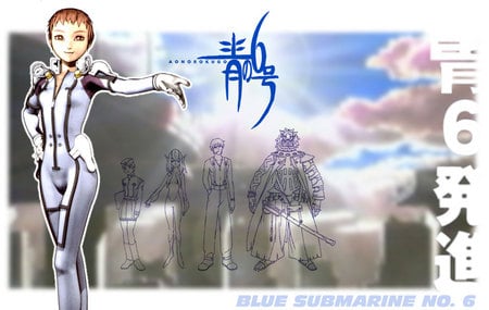 Blue Submarine No 6 - anime, blue, submarine, other