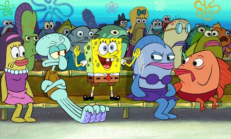 spongebob squarepants - funny, movie, sea, cartoon