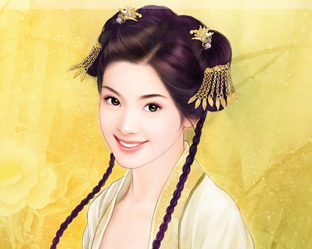 Chinese Girl 27 - woman, women, beauty, nice, female, hot, anime girl, yellow, pretty, anime, oriental, cute, maiden, sexy, lady, girl, gold, beautiful, chinese