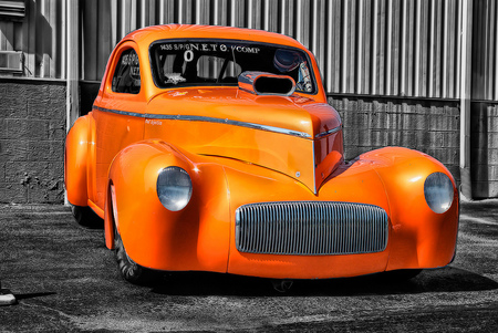 Willys drag car - car, drag, willys, race