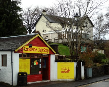 Fort Augustus Chippy - caledonian canal, fort augustus, british, fish n chips, lockside, classic, traditional