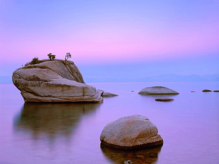 Rocks in Water - in water, picture, cool, rocks