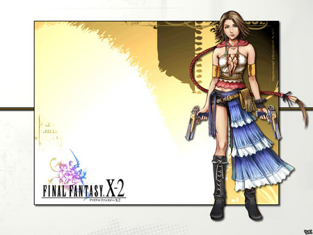 Final Fantasy X-2 - game girl, guns, warrior, yuna