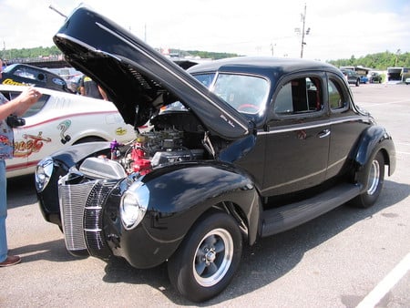 1940 Ford Coupe drag car - coupe, hot, classic, ford, rod