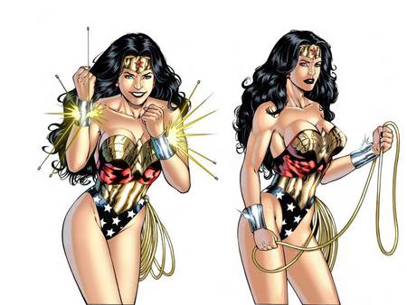 Beautiful Crime Fighter - wonder woman, comics, hero, dc