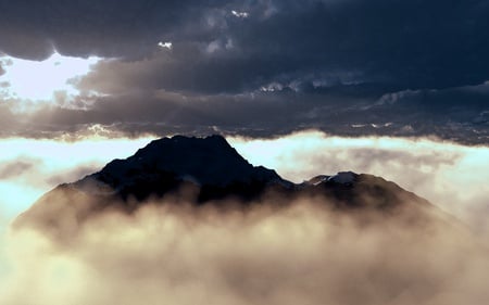 Atmosphere - nature, sky, clouds, fog, mountains