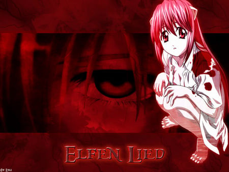 Lucy - girl, elfin lied, lucy, anime, gory