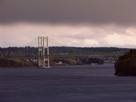 Tacoma Narrows 1 - suspension, bridge, puget sound, washington