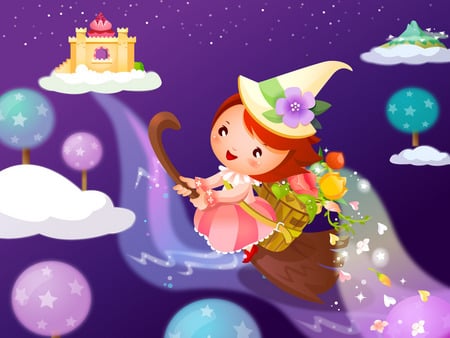 fantasy world - draw, colorful, story, fantasy, cartoon, fairytale, colors