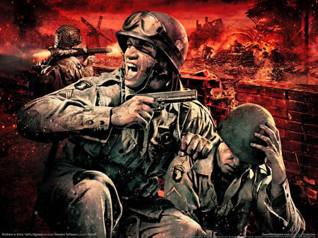 Brothers in Arms - brothers in arms, video game, fire, injuired, adventure, weapon, army, action, soldiers