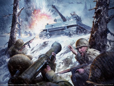 Thunder Storm - snow, soldiers, fire, call of duty, weapon, action, adventure, army, video game